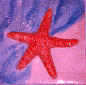 This is a picture of a starfish, made by Leslie when she was eighteen.